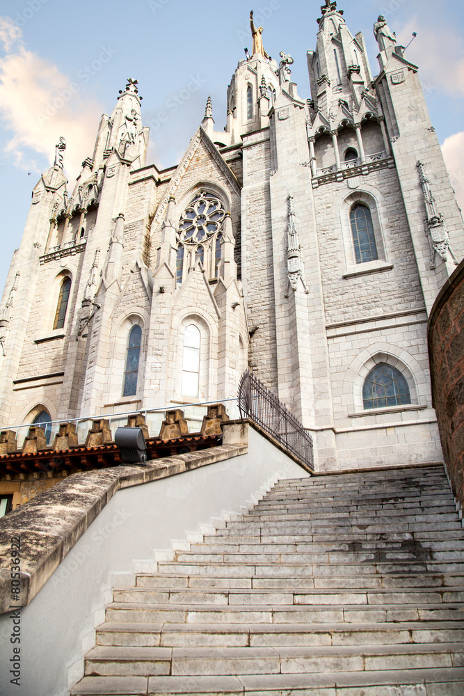 Temple of Atonement of the Sacred Heart.Tibidabo, Barcelona