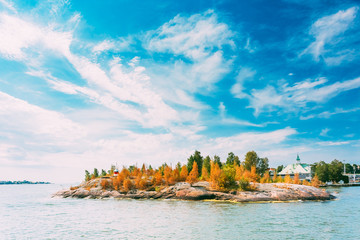 Fototapete Skandinavien Pier, Harbour And Quay, Island Near Helsinki, Finland.  © Great Brut Here