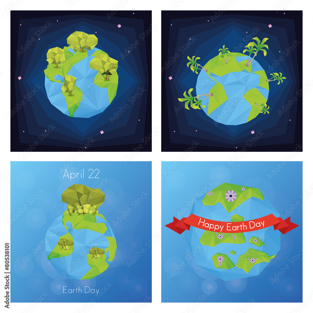 Naklejka premium earth day
