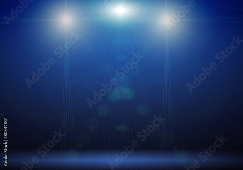 concert lighting against a dark background