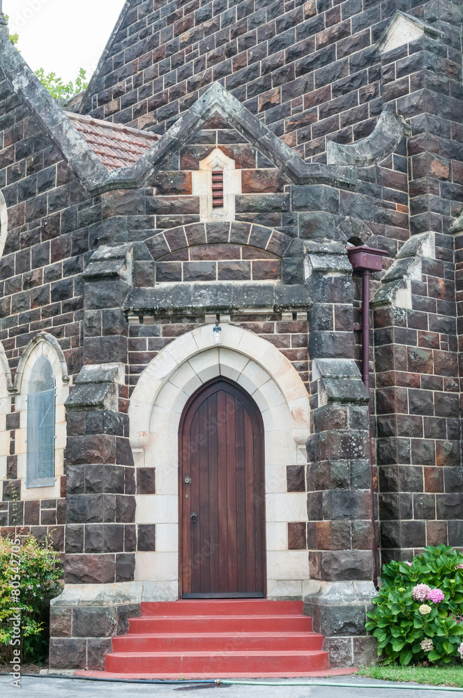 Entrance to the new St. Georges Anglican Church in Knysna