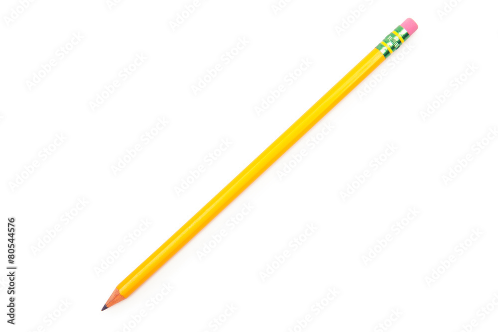 Pencil isolated on pure white background Pencil isolated on pure white background