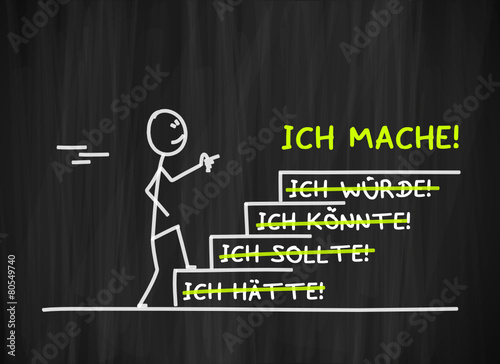 tafel mk treppen steigen ich mache I