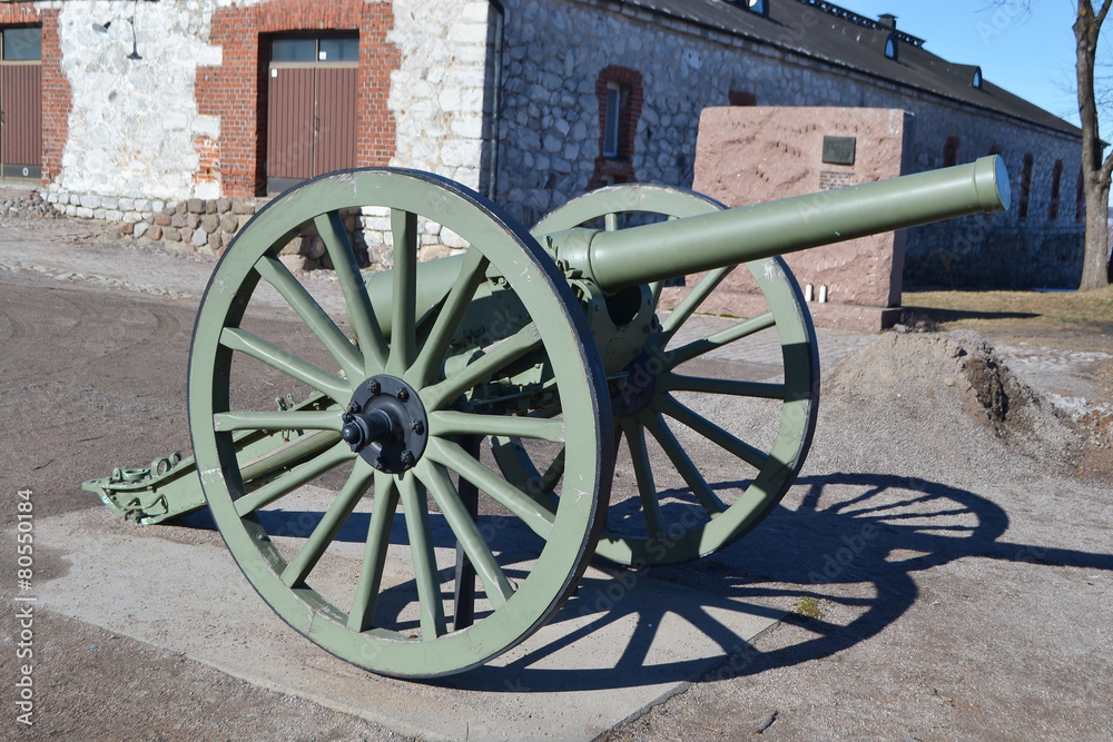 Antique cannon in Lappeenranta.