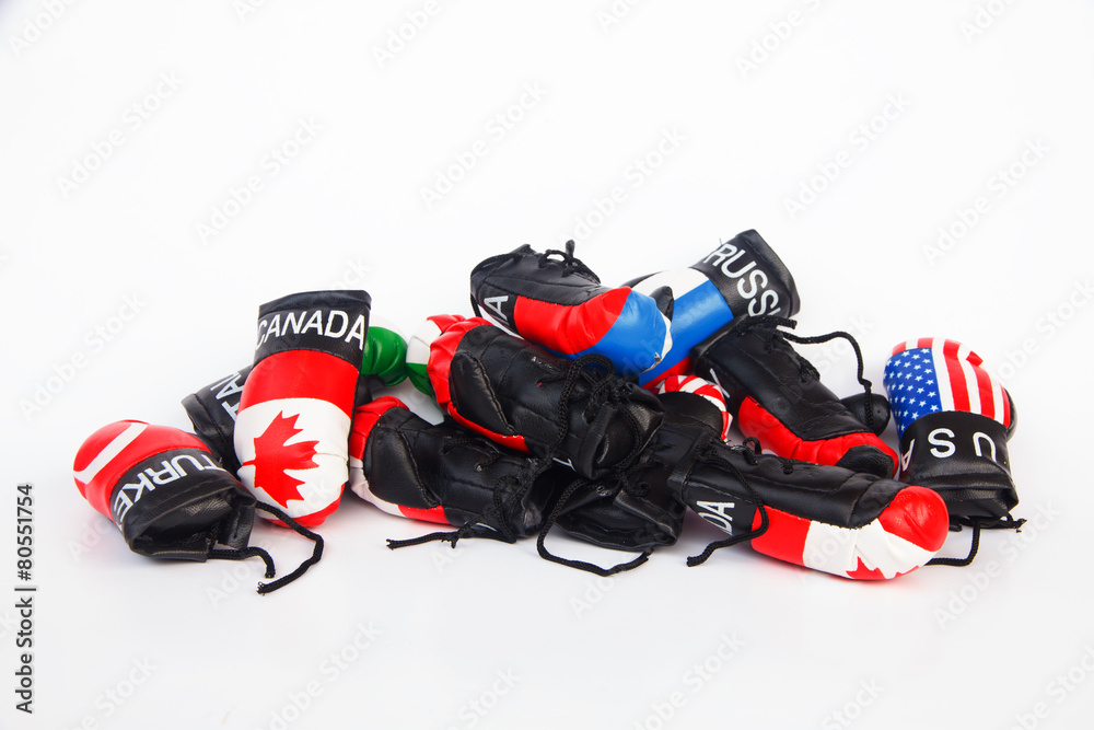 fashioned Boxing Gloves - Stock Image fashioned Boxing Gloves - Stock Image