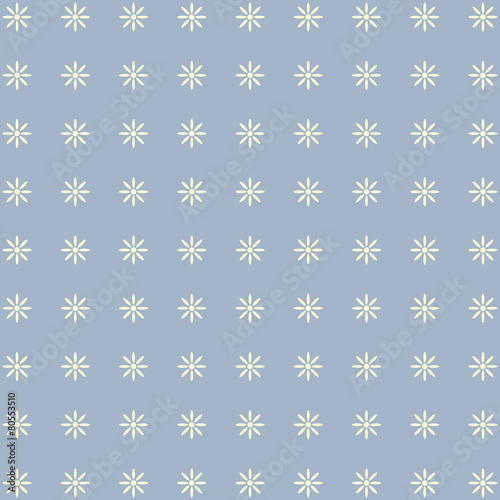 Blue illustration of seamless floral background