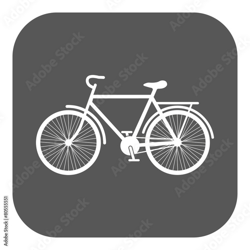 The bike icon. Bicycle symbol. Flat