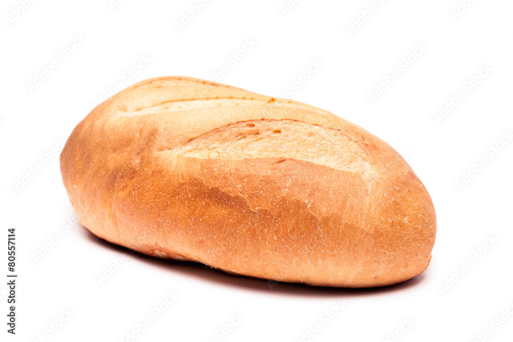 bread on a white background