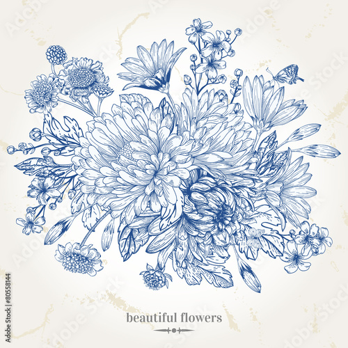Bouquet of flowers.