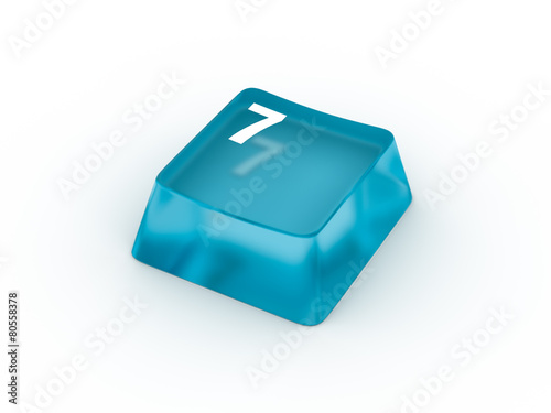 Keyboard button with number...