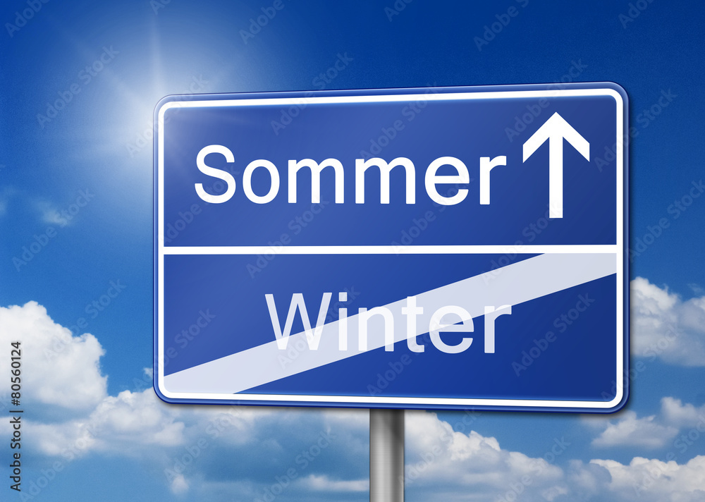 Jahreszeit Wechsel Sommer Winter Schild Hintergrund Jahreszeit Wechsel Sommer Winter Schild Hintergrund
