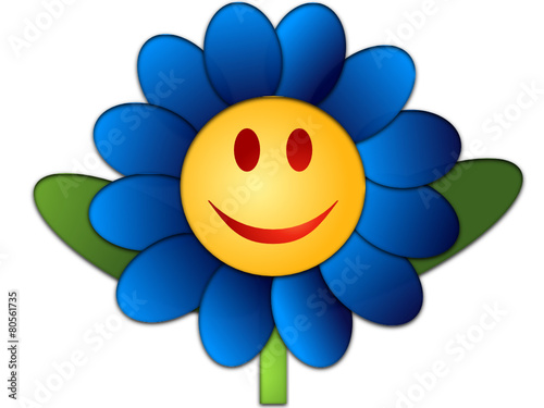 Blaue Blume Stock Vector Adobe Stock