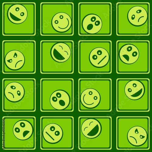 Seamless background with smiles