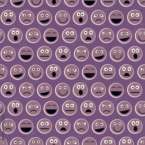 Seamless background with smiles