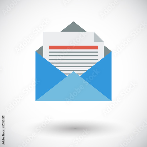 Envelope flat icon.