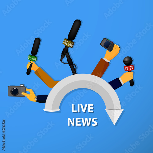 concept live news, reports, interviews
