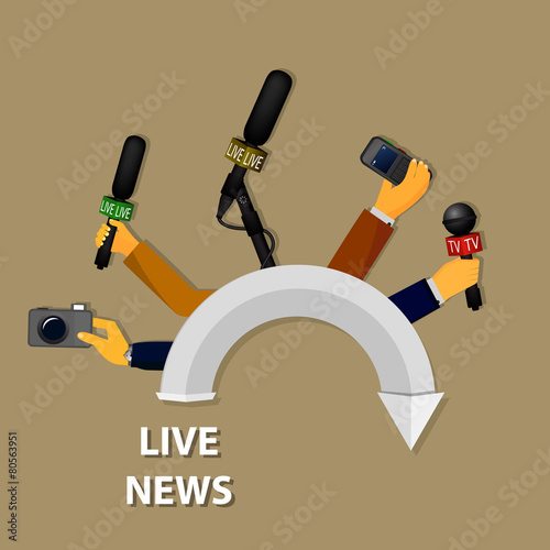 concept live news, reports, interviews