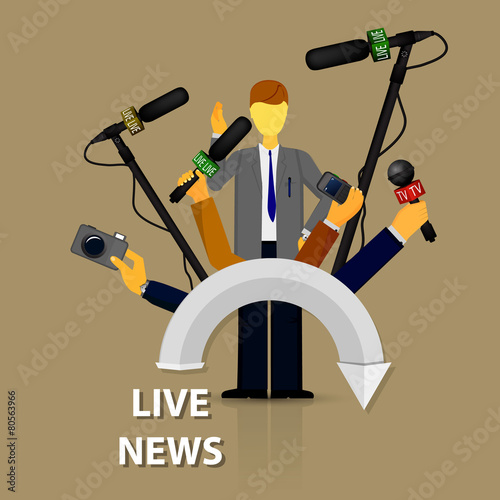 concept live news, reports, interviews