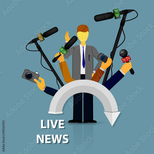 concept live news, reports, interviews