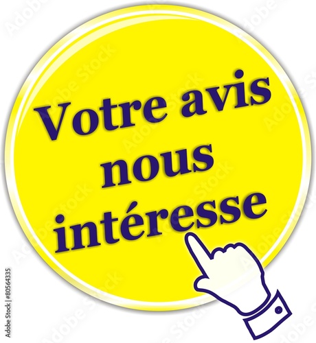 bouton votre avis nous intéresse