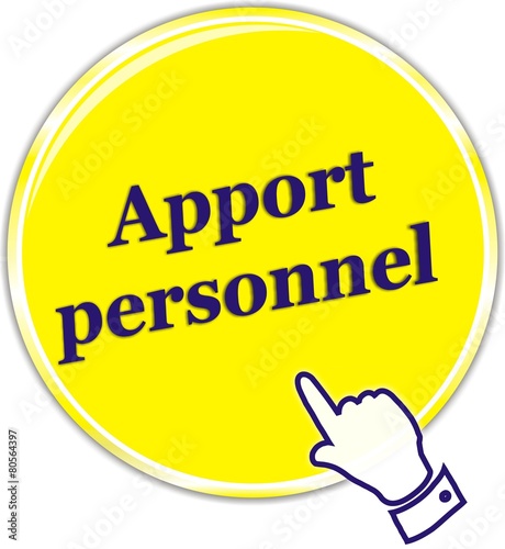 bouton apport personnel photo