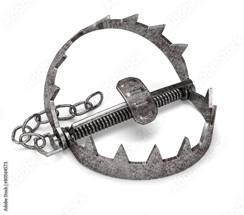 Old rusty trap