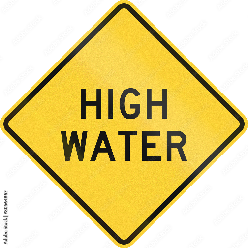 US warning traffic sign: Emergency vehicles US warning traffic sign: Emergency vehicles