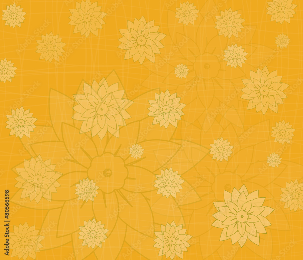vector background with flowers