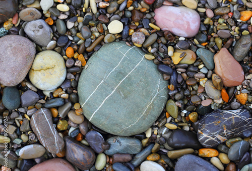 Obraz na płótnie Sea stones background eco