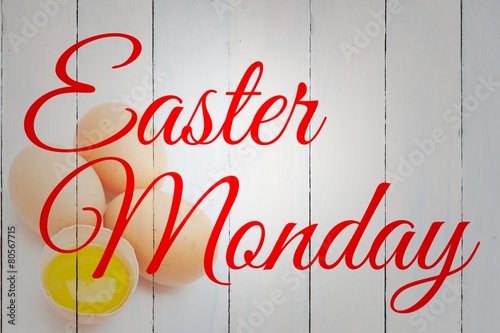 Composite image of easter monday