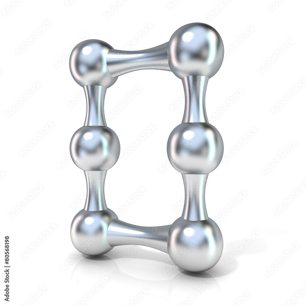 Molecular font numerical digits collection, 0 - ZERO. 3D render Molecular font numerical digits collection, 0 - ZERO. 3D render