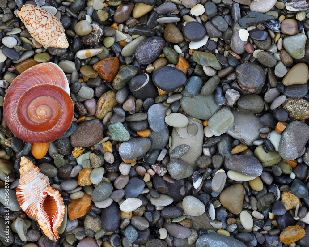 Sea stones background eco