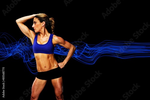 Composite image of female bodybuilder © WavebreakMediaMicro