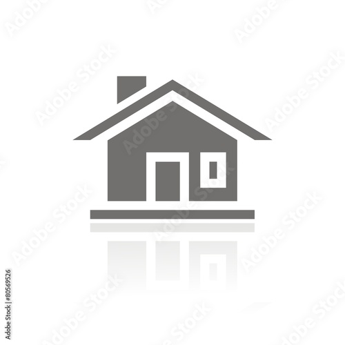 Icono casa puerta FB reflejo