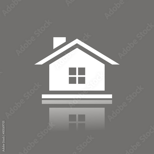 Icono casa ventana FO reflejo