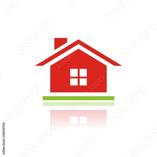 Icono casa ventana color FB reflejo