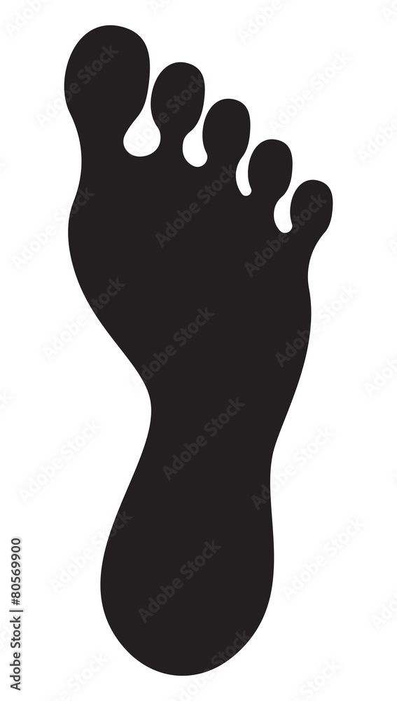 Footprint vector symbol Footprint vector symbol