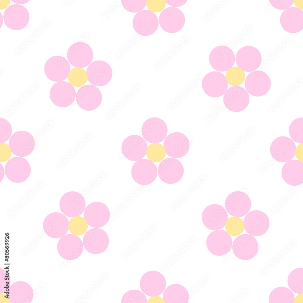 Seamless floral pattern on a white background. Vector Seamless floral pattern on a white background. Vector
