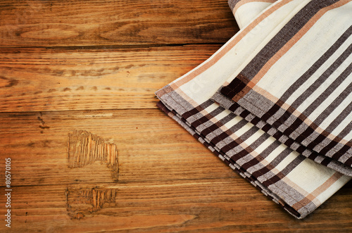 Tablecloth textile on  a old rustic background