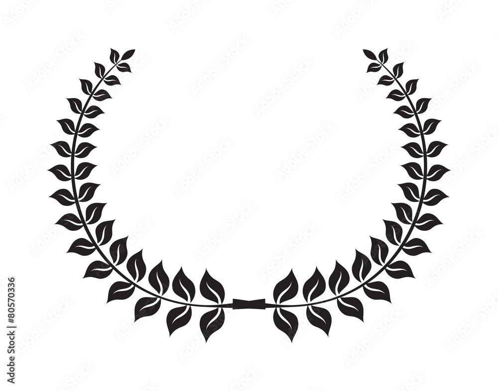 Laurel wreath vector icon Laurel wreath vector icon