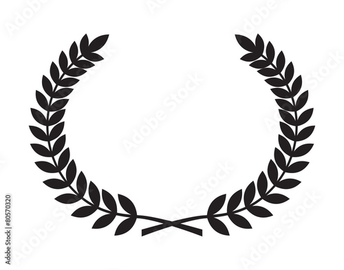Laurel wreath vector icon