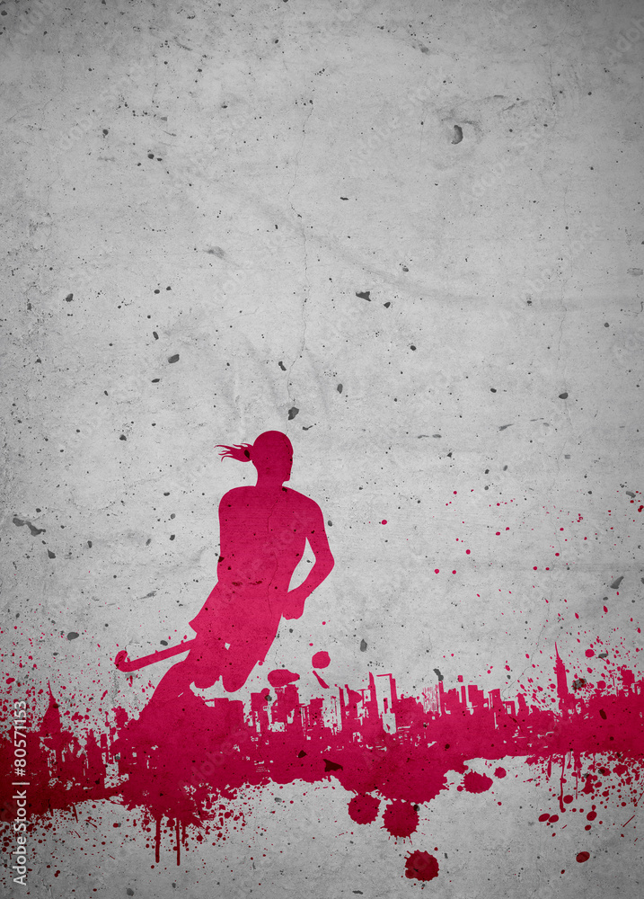 Fototapeta premium Field hockey background