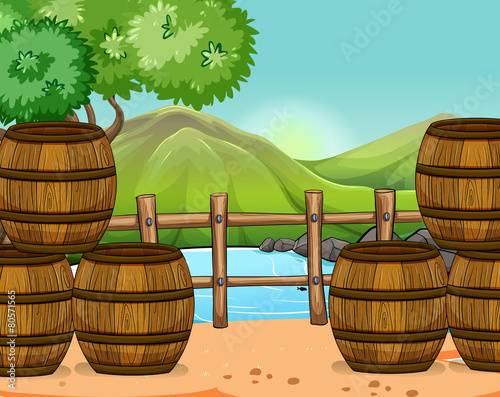 Wooden barrels