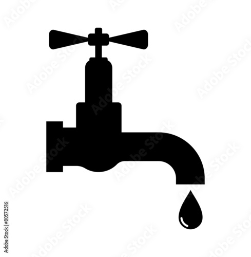 Water tap vector icon