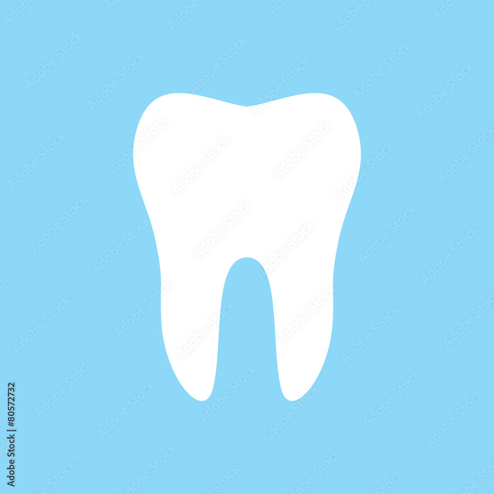 Fototapeta premium Tooth vector icon