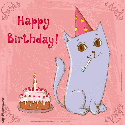 happy birthday cat