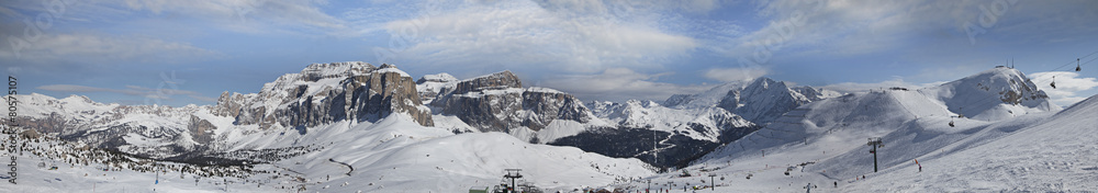 Panoramic view of Dolomites, Italy