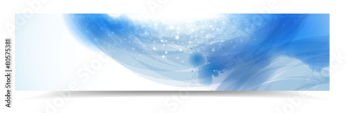 Blue banner vector background