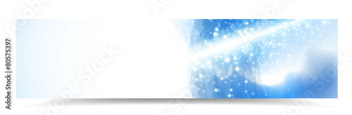 Blue banner vector background