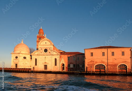 View of cemetery Isola di San Michele - island of Venice Italy